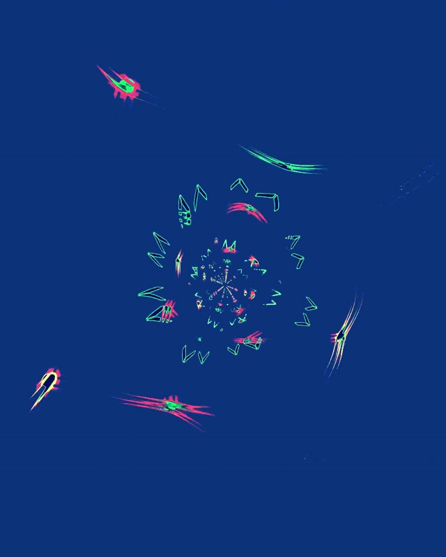 Neon Tunel Spirala Roze Zelena Čuvar Ekrana PC 60fps VJ Loop 4:5 instagram