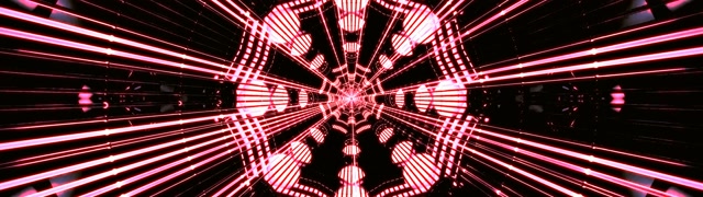 Neon Tunel Crvena Radijalna Mreža Screensaver 32:9 Super Ultrawide 60fps VJ Loop