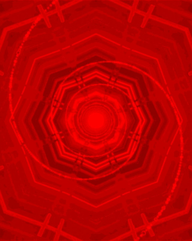 Crveni Neon Tunel Oktagon Vrtlog VJ Loop 4:5 Instagram 60fps Čuvar Ekrana