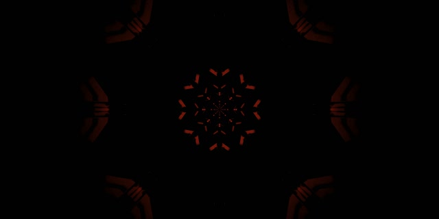 Crvena Snežna Pahulja Neon Tunel Vj Loop 2:1 Univisium 60fps Čuvar Ekrana