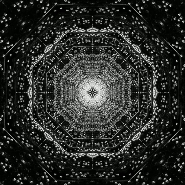 Neon Tunel Fraktalni Oktagon Vrtlog | VJLoops | 1:1 Kvadrat | 60fps Čuvar Ekrana