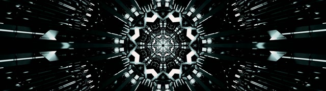 Neon Tunel Fraktal Zvezda Kaleidoskop VJ Loop 32:9 Super Ultrawide 60fps Čuvar Ekrana