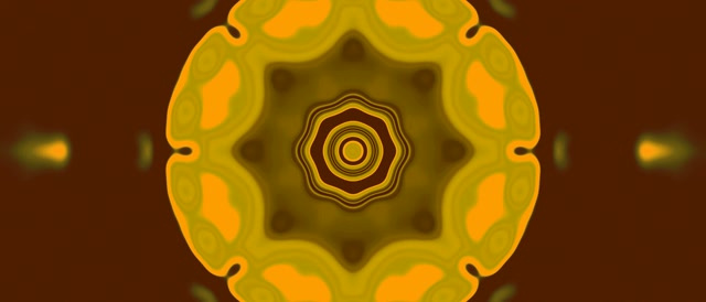 Oranžov Neon Tunel Mandala 21:9 Ultrawide 60fps Čuvar Ekrana VJLoops