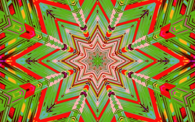 Neon Tunel Kaleidoskop Zvezda Eksplozija Vj Loop 60fps 16:10 Macbook Čuvar Ekrana