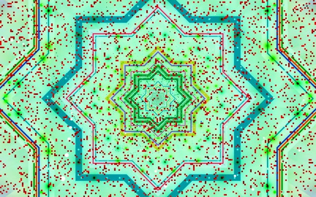 Neon Tunel Zvezda Mandala Vj Loop 16:10 macbook 60fps Čuvar Ekrana