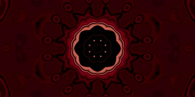 Neon Tunel Crveni Kaleidoskop Zvezda Prasak VJ Loop 2:1 Univisium 60fps Screensaver