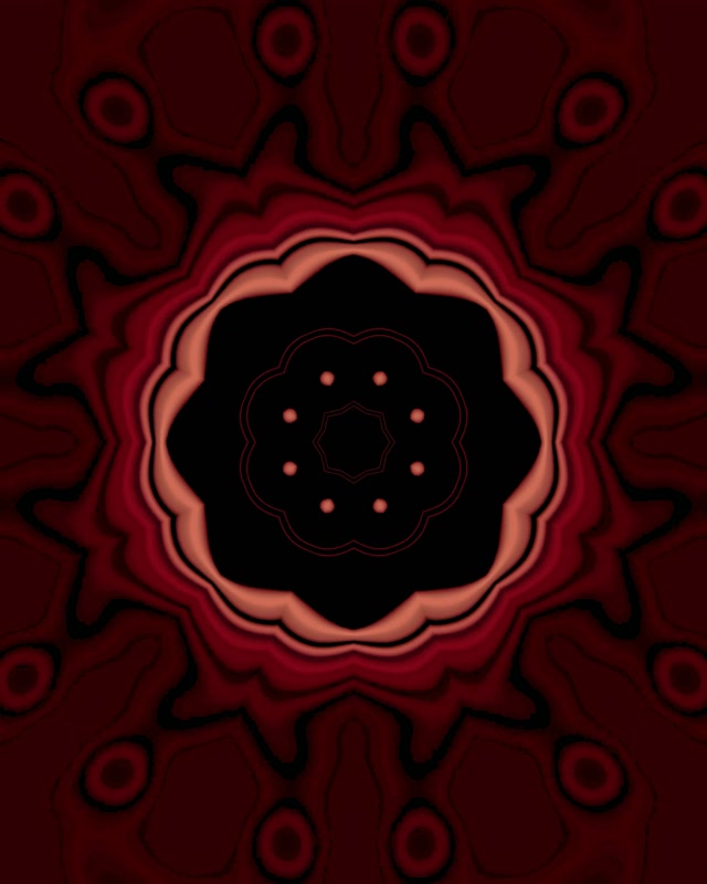 Crveni Kaleidoskop Neon Tunel 4:5 Instagram 60fps Screensaver Vj Loop