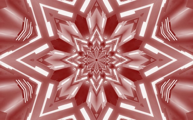 Crvena Zvezda Kaleidoskop Neon Tunel VJ Loop 16:10 Macbook 60fps Čuvar Ekrana