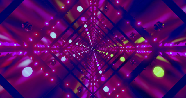 4K UHD 60fps Neon Tunnel Skärmsläckare Windows 10 - VJLoops Visuell Bakgrund för Redigering