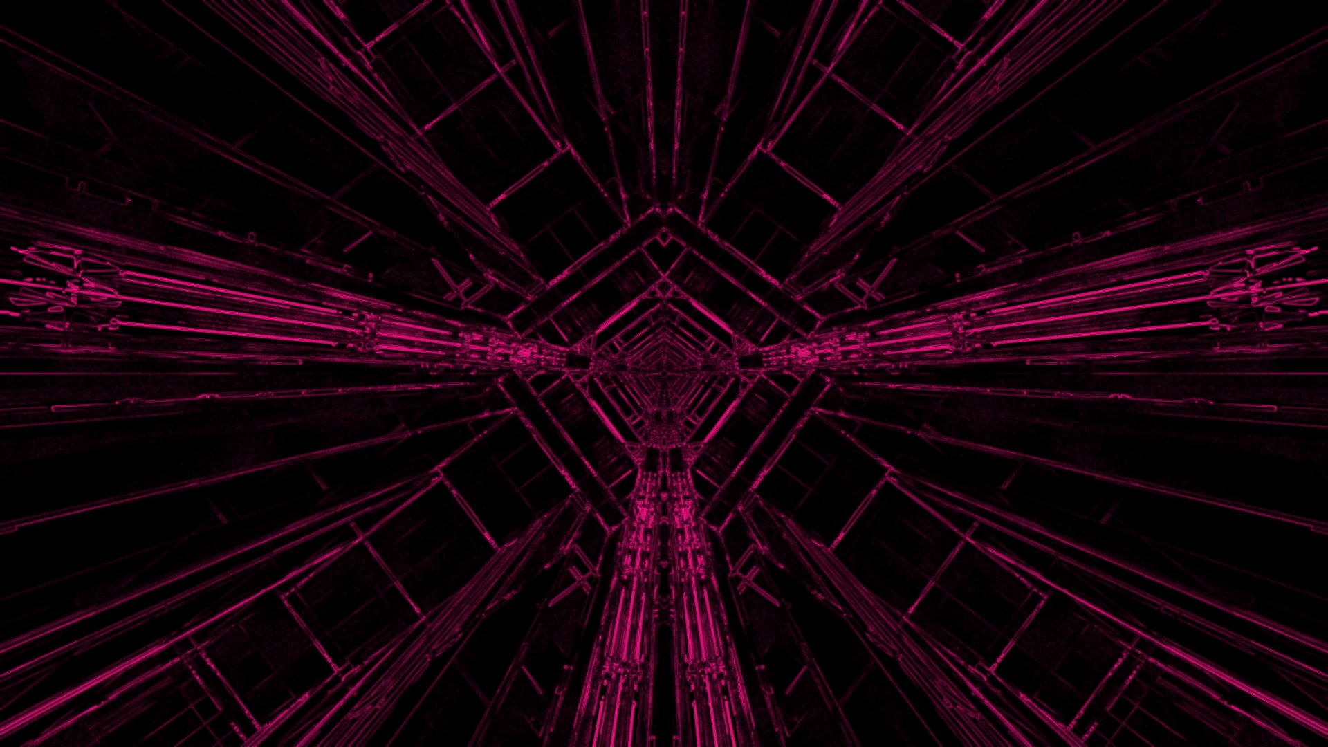 neontunnel skärmsläckare windows 11 rosa geometrisk VJLoops 4K UHD 60fps