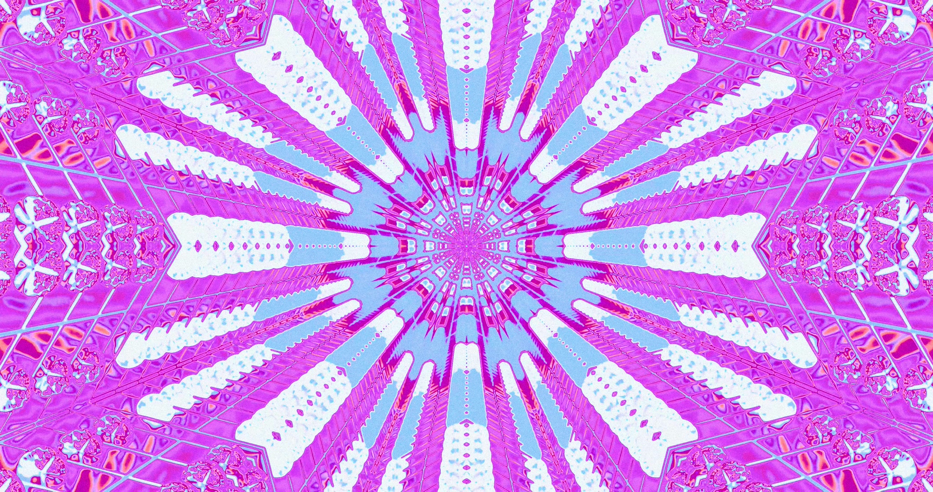 Neontunnel Rosa Lila Kaleidoskop Skärmsläckare 4K UHD 60fps VJ Loop