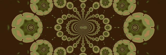 Neon Tunnel Mandala Kaleidoskop 3:1 Trippel Bred 60fps Skärmsläckare VJ Loop