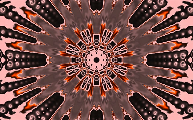 Neon Tunnel Kaleidoscope Burst VJ Loop 60fps 16:10 MacBook Screensaver