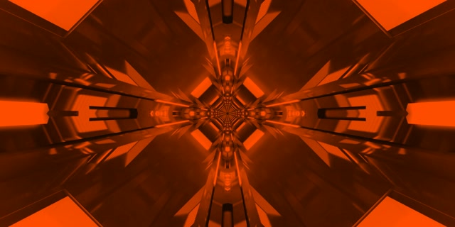 Red Geometric Neon Tunnel VJ Loop 2:1 Univisium 60fps Screensaver