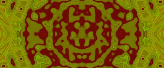 Neontunnel Kalejdoskop Grön Fraktal VJ Loop 2.39:1 Cinemascope 60fps Skärmsläckare