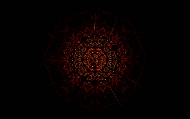 Red Fractal Mandala Neon Tunnel Vj loop 16:10 macbook 60fps screensaver