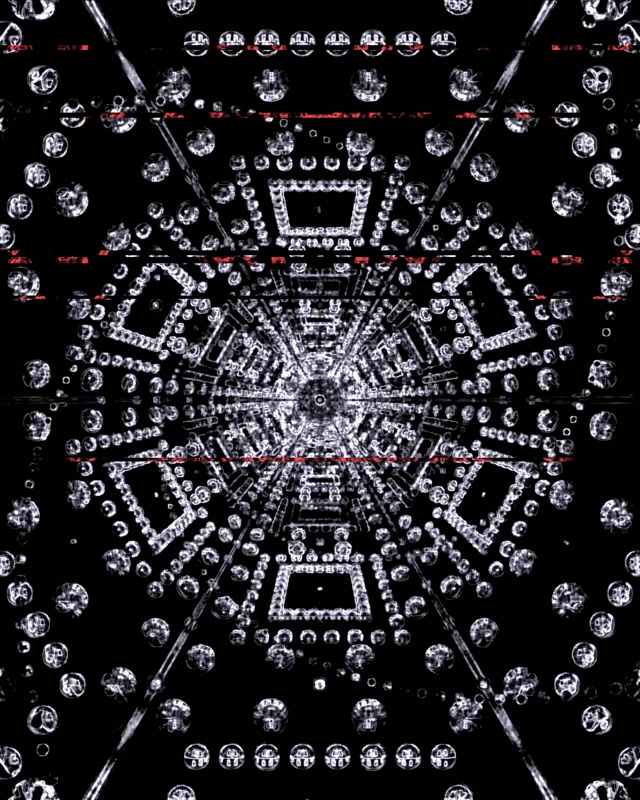 Neon Tunnel Fraktal Bubbla Mandala 60fps 4:5 Instagram Skärmsläckare VJ Loop