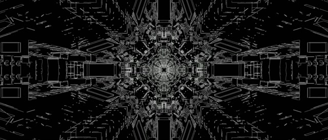 Neon Tunnel Fractal Kaleidoscope Burst VJ Loop 21:9 Ultrawide 60fps Screensaver