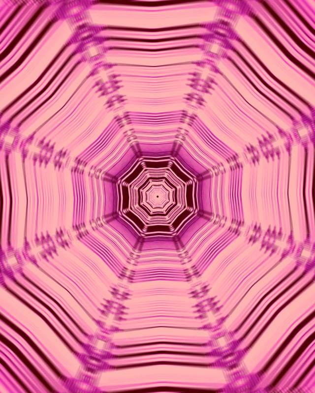 Neontunnel Rosa Oktagon Virvel VJ Loop 4:5 Instagram 60fps Skärmsläckare