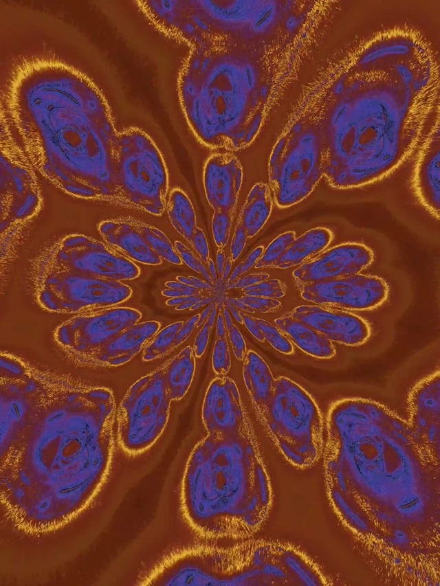 Neon Tunnel Floral Kaleidoscope Vj Loop 3:4 iPad Portrait 60fps Screensaver