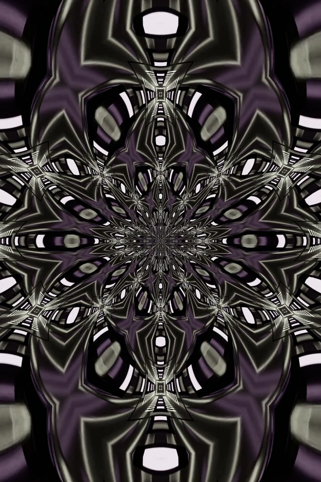 Neontunnel Fraktal Kaleidoskop Skärmsläckare 2:3 Foto Porträtt 60fps VjLoops