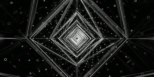 Neon Tunnel Diamond Vortex VJ Loop 2:1 Univisium 60fps Screensaver