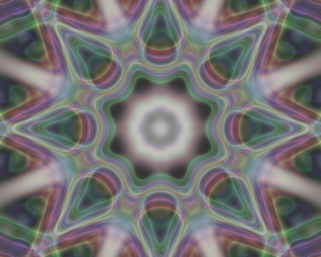 5:4 Industrial Neon Tunnel Kaleidoscope Vortex 60fps Screensaver Loop