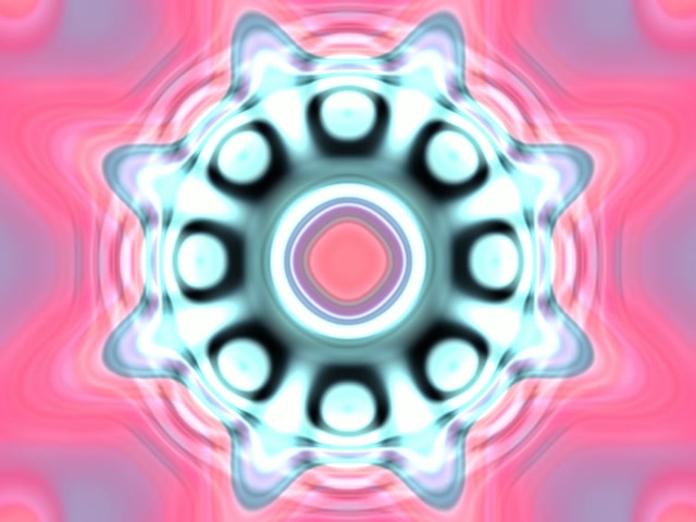 Pulsating Neon Tunnel VJ Loop 4:3 Classic 60fps Screensaver Kaleidoscope