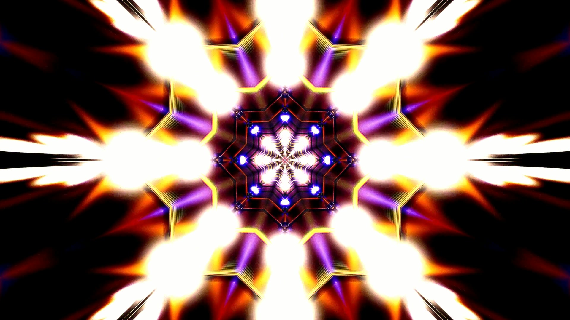 Glowing Neon Tunnel Animation 4K UHD 60FPS Screensaver Windows Laptop