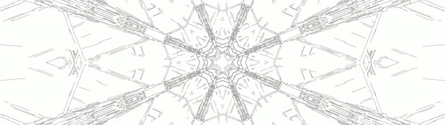 Neon Tunnel Snöflinga Kaleidoskop VJLoops 32:9 Super Ultrawide 60fps Skärmsläckare