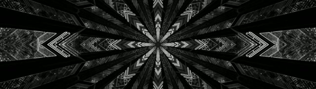 Mörk Neontunel Kaleidoskop Skärmsläckare 32:9 Super Ultrawide 60fps VJ Loop