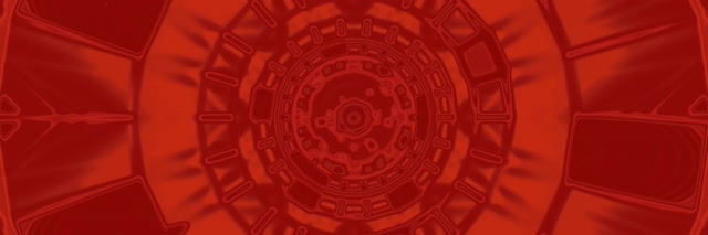 Röd Mandala Neontunnel VJLoop 3:1 Trippel Bred 60fps Skärmsläckare