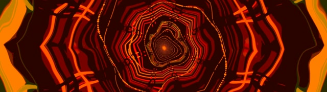 Neon Tunnel Röd Spiral Virvel 32:9 Super Ultrawide 60fps Skärmsläckare VJLoops