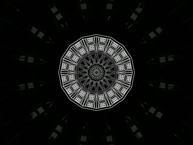 Neontunel Kaleidoskop Mandala VJ Loop 4:3 Klassisk 60fps Skärmsläckare