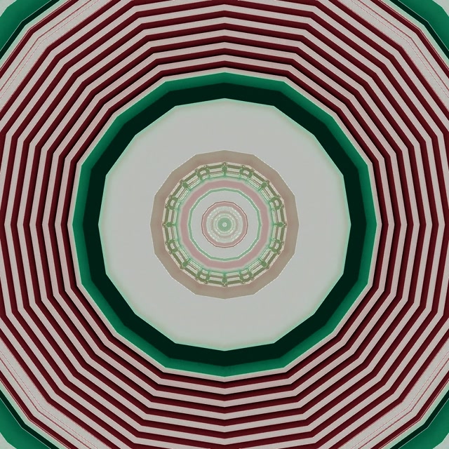 Neontunnel Roterande Oktagon Vortex Skärmsläckare 1:1 Square 60fps VJ Loop