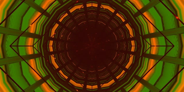 Neontunnel Grön Orange Nätverk Virvel VJLoop 2:1 Univisium 60fps Skärmsläckare