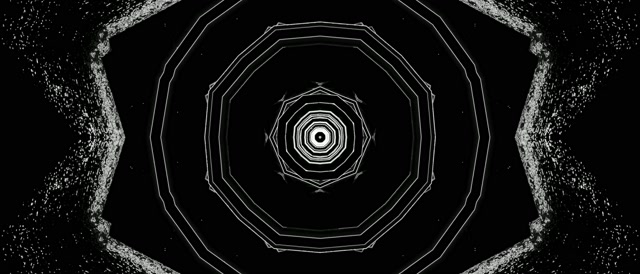 21:9 Cinematisk Neon Tunnel Roterande Octagon Vortex 60fps Screensaver VJ Loop