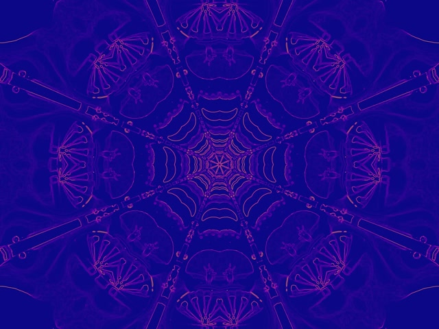 Neontunnel Lila Spindelnät Kaleidoskop VJ Loop 4:3 Classic 60fps Skärmsläckare