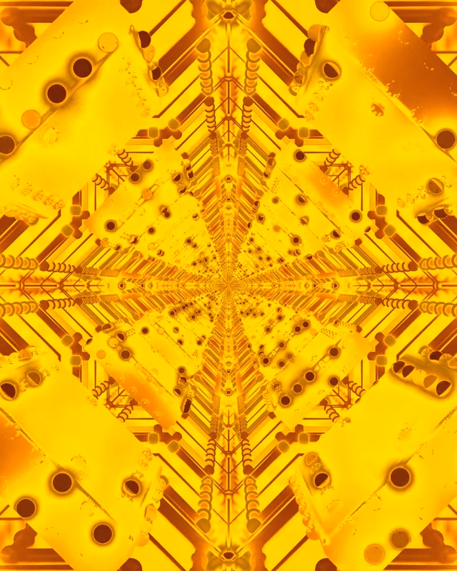 Gyllene Neontunnel Skärmsläckare 60fps 4:5 Instagram VJLoops PC Laptop