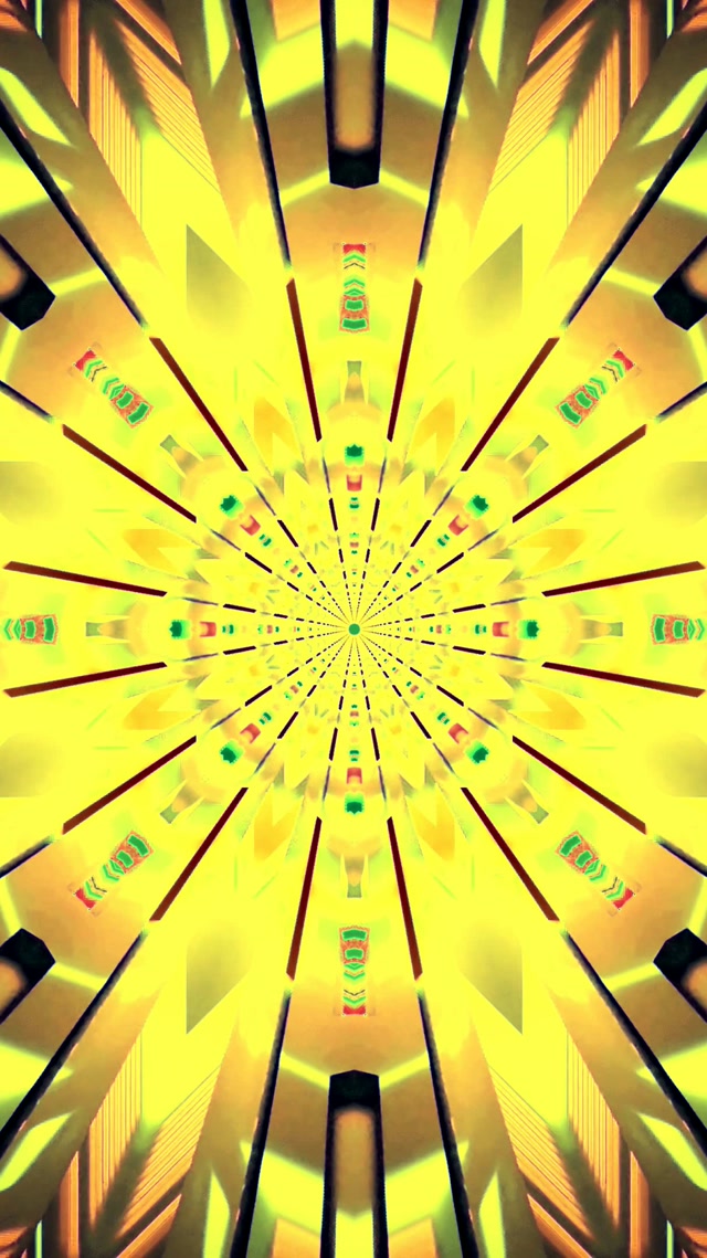 Neontunnel Rosa Lila Kaleidoskop Explosion Vj Loop 9:16 Reels 60fps Skärmsläckare