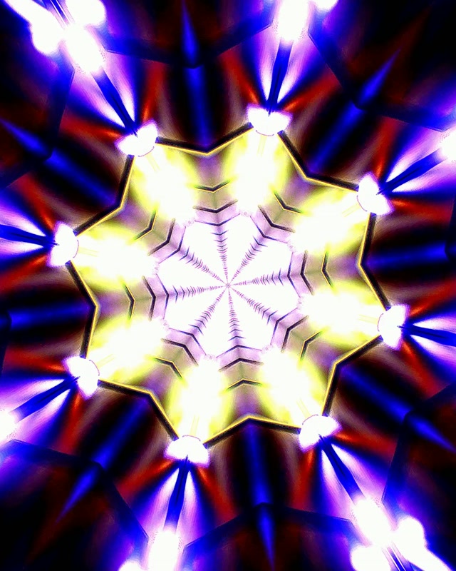 Neontunnel Kaleidoskop Explosion VJ Loop 4:5 Instagram 60fps Skärmsläckare