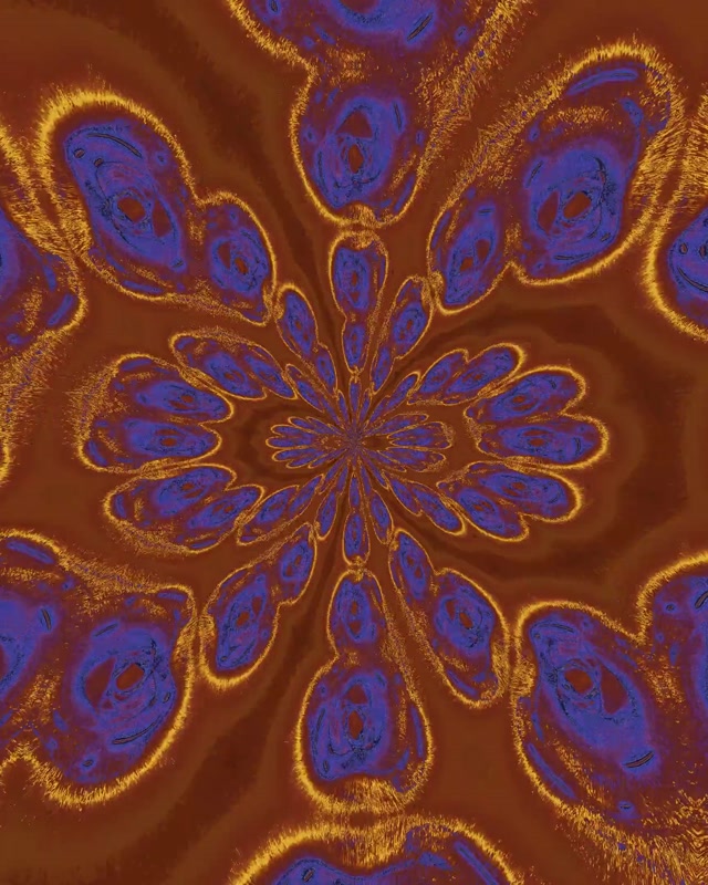 Neontunnel Kaleidoskop Kronblad Burst VJ Loop 4:5 Instagram 60fps Skärmsläckare
