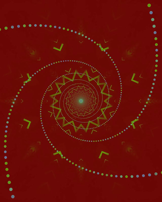 Neontunel Mandala Stjärn Virvel VJ Loop 4:5 Instagram 60fps Skärmsläckare