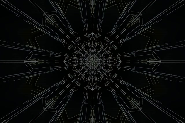 Neontunnel Mörk Mandala 3:2 Surface 60fps Skärmsläckare VJ Loop