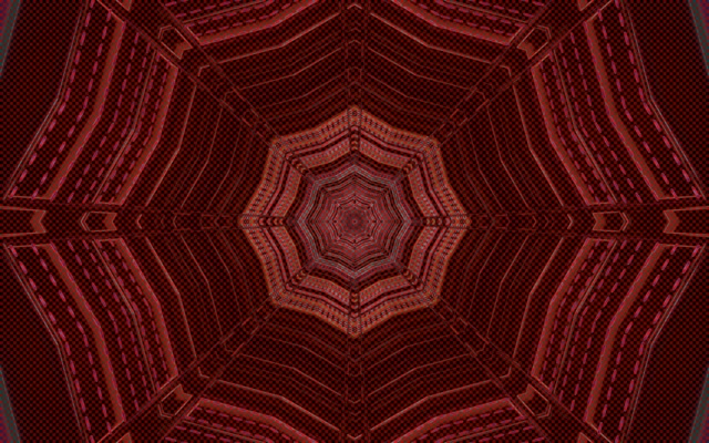 VJ Loop Neontunnel Röd Oktagon Virvel 16:10 macbook 60fps Skärmsläckare