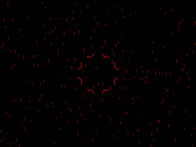 Röd Neontunnel Skärmsläckare 4:3 Klassisk 60fps VJ Loop Mörk Fraktal Mönster