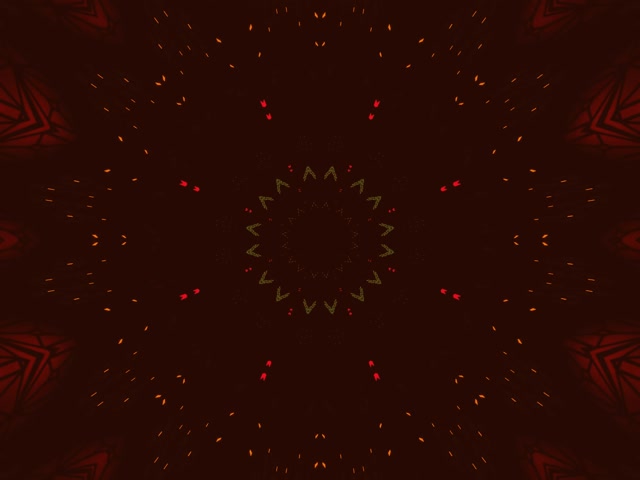 Vj loop Crimson Stjärna Mandala Neontunnel 4:3 klassisk 60fps Skärmsläckare