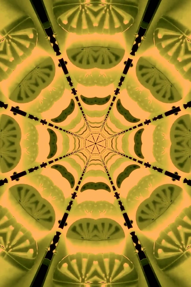 Neontunnel Spindelnät Kaleidoskop VJLoops 2:3 Fotoporträtt 60fps Skärmsläckare