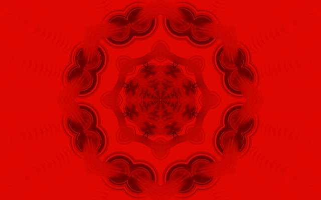 Röd Fraktal Mandala Neon Tunnel VJ Loop 16:10 Macbook 60fps Skärmsläckare