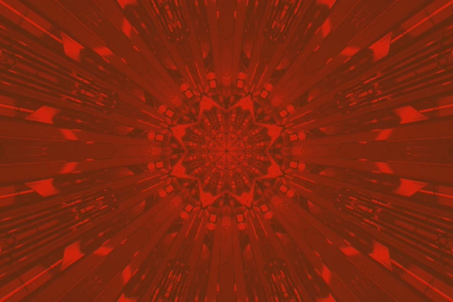 Röd Neontunnel Kaleidoskop Stjärnexplosion VjLoops 3:2 Surface 60fps Skärmsläckare